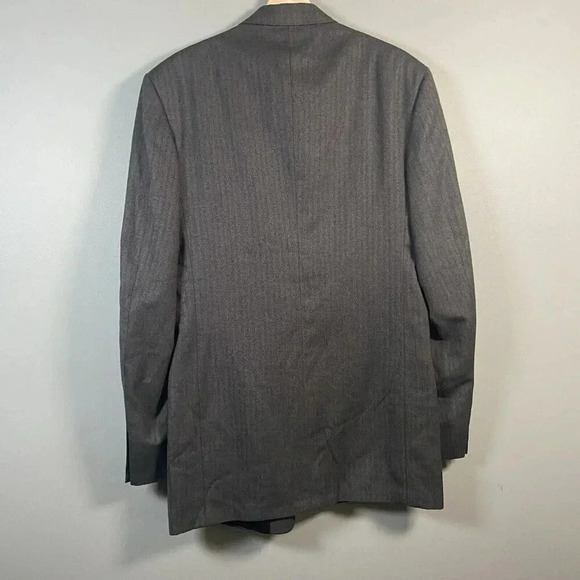 Vintage Pierre Cardin Mens Jacket Blazer Size XL Brown 100% Wool Union Made USA - Picture 8 of 11